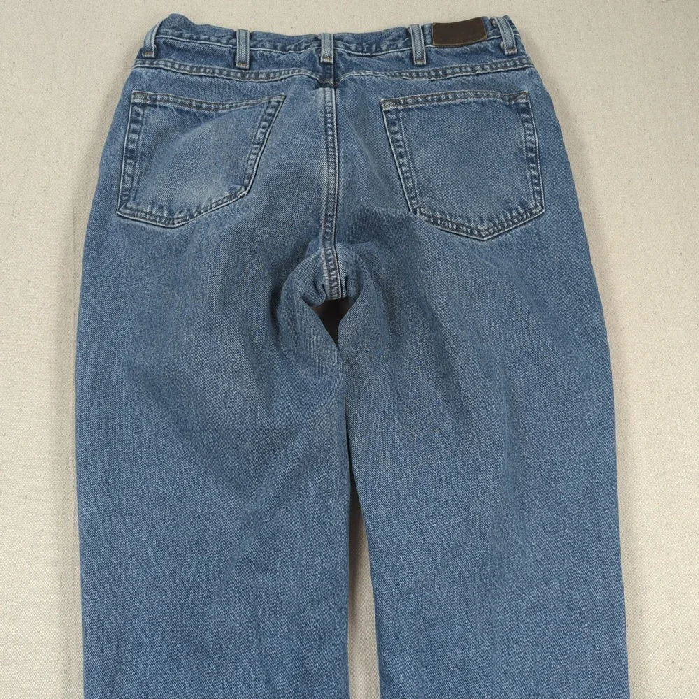 Vintage LL Bean Jeans Mens‎ 34x30 Blue Flannel Lined Classic Casual Denim